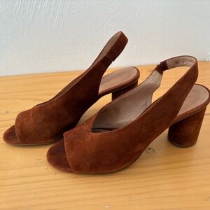 Madewell Brown Suede Heels